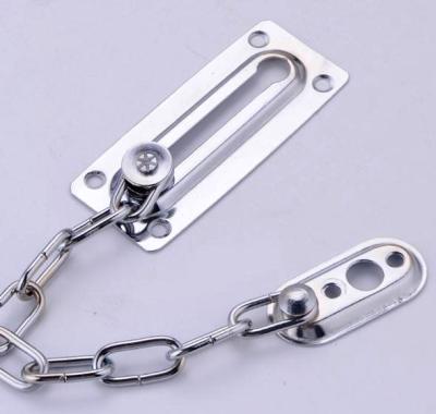 China Stainless steel automatic home hotel security lock anti-theft door chain, hotel anti-theft buckle, wooden door bolt for sale