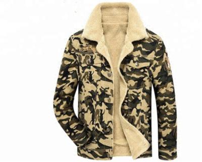 China Quick Supply Breathable Camouflage Mens Latest Produced Jeans Fur Lining Winter Jacket for sale