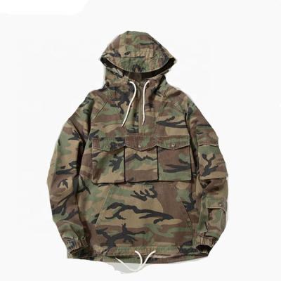 China QUICK DRY IN ACCEPATABLE Men'S Waterproof Camouflage Hooded Ditch Coat Customized Current Fashion for sale