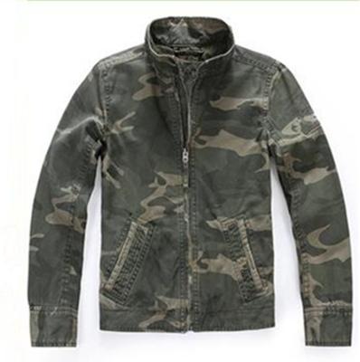 China Hot Sale High Quality High Quality Denim Fabric Fashion Camouflage Jacket Men Viable for sale