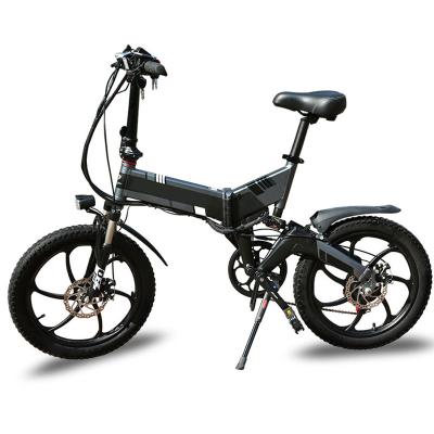 China Folding City Ebike 20 Inch Tire 250 Watt EU Disc Brake Electric City Fatbike Aluminum Alloy 36V 10.4AH Lithium Battery Folding Folding Bike eBike for sale