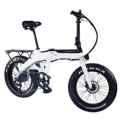 China Aluminum Alloy 20 Inch Tire 7 Speed ​​750W Rear Hub Motor 48V 13AH Lithium Battery LCD Display Disc Brake Folding Electric Hybrid Bike for sale