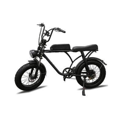 China Aluminum Alloy 750W Motor Vintage 20 Inch Fat Tire 7 Speed ​​48V 14AH Lithium Battery Aluminum LED Display Retro E Bike Ebike 750 Watt for sale