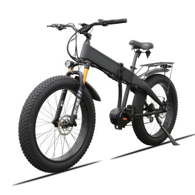 China 26 Inch Mid Tire Fat Ply Suspension 500W 48V 10.4AH 8 E Bike Lithium Battery Speed ​​ZOOM Disc Brake Aluminum Electric Bike LED Display for sale