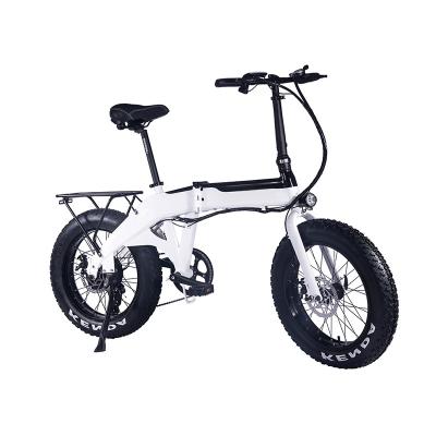 China Aluminum Alloy 20 Inch Fat Tire Bafang Mid Motor 48V Lithium Battery Folding Electric Bike Aluminum Alloy LCD Show E Bike 500W Middrive for sale