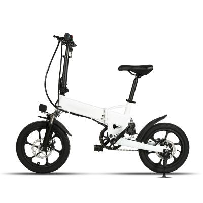 China 36V 7.8AH 16 Inch Mini Lithium Battery Speed ​​Ebike 250W Motor Aluminum Alloy LCD Display Disc Brake Single Tire Folding Electric Bike for sale