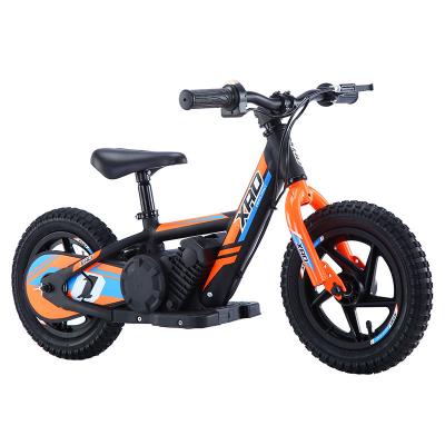 China Aluminum Alloy 80W 24V 2.6AH Lithium Battery OEM Mini E Speed ​​Tire 12 Inch Tire Child Ebike Single Frame Brake Band Aluminum Alloy Electric Bike for sale