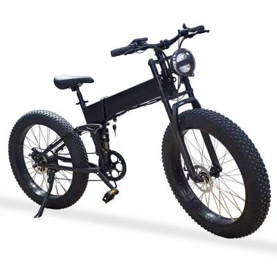 China Foldable Fat Ebike 48V 18.8AH Lithium Battery Aluminum Alloy Disc Brake Tire E Bike Fat Folding Ebike 1000W 26inch for sale