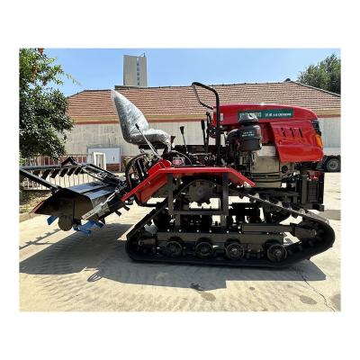 China Farms Cultivator Rotary Tiller Agricultural Mini Crawler Paddy Field Tracker for sale