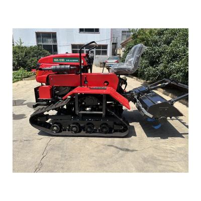 China Farms Mini Diesel Power Crawler Rotary Tiller Micro Cult Farm Tools Agricultural Mini Crawler for sale