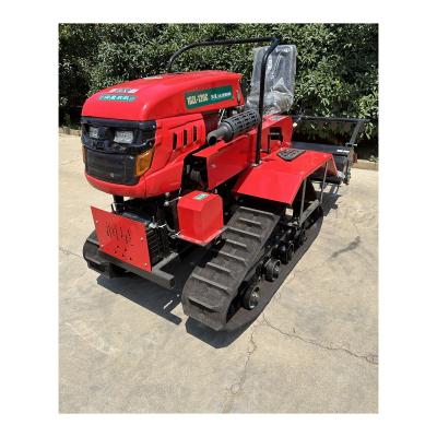 China Farms Hot Selling Vertical Rotary Tiller Agricultural Machinery Mini Crawler Rotary Tiller for sale