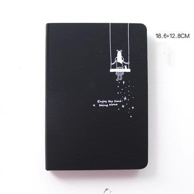 China Custom Blank Black Blank Notebook A4 A5 Hardcover Journal Inner Pages Sketch Book For Drawing for sale