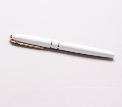 China office & New School Pen Metal Ballpoint Pen 2021 Popular Gift White Ball Pen Roller Ball for sale