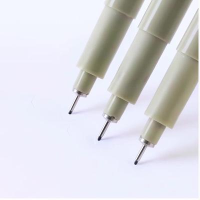 China High Quality High Quality Nylon Line Pen Fineliner Pen Craft Hook Tip Fine Point Art Markers for sale