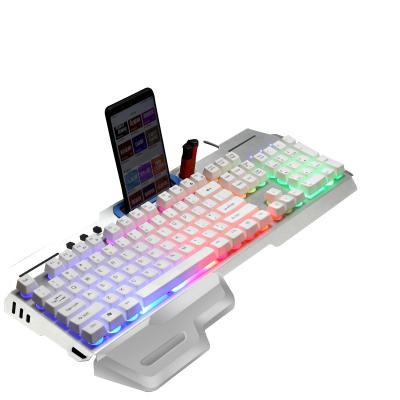 China Numpad USB Feel Glowing Keyboard Mechanical PC Wired Backlit Gaming Keyboard For Home Office Gamer for sale