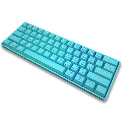 China Rechargeable Gaming Keyboard BT5.0 61 Keyboards Wireless Mechanical Keyboard RGB For Android PC for sale