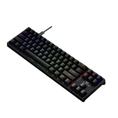 China Wholesale gaming in stock K710 mechanical keyboards LED gamer 71 keys gaming keyboard for sale