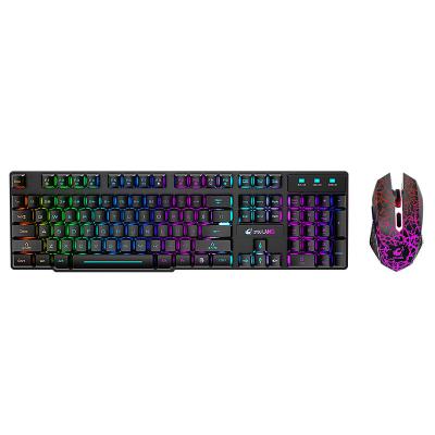 China Anti-ghosting RGB Backlit Wireless Gaming Feel Mechanical Keyboard and Mouse Combo Set for sale