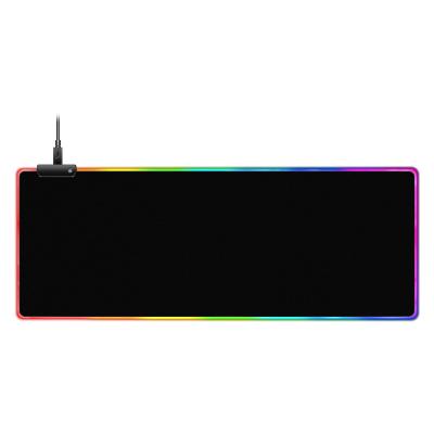 China Soft Cloth Top+Environment Friendly Rubber Glowing RGB Led Gaming Mouse Pad300*800*4mm USB Blank Gaming Mousepad Gaming Mouse Pad for sale