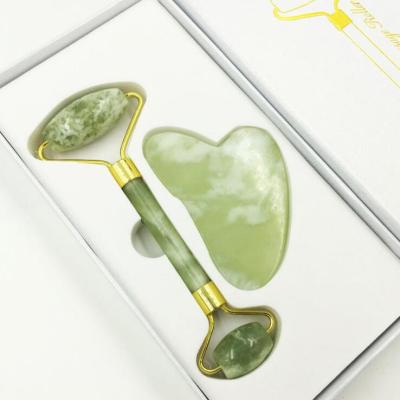 China Europe factory supply jade jade beauty device Xiuyu device jade roller facial massager jade roller face massager jade massager jade massager gift box set for sale