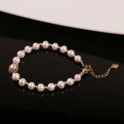 China FASHIONABLE wholesale baroque freshwater pearl bracelet Korean creative pearl bracelet for sale