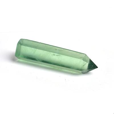 China Wholesale Natural Fluorite Crystal Tower Healing Crystal Point QuartzWand from Europe Stone Green Crystal Wand Natural Gem Healing for sale