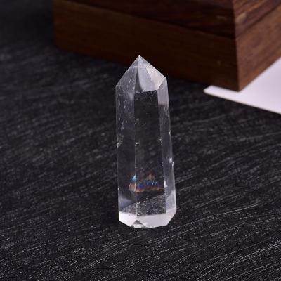 China Wholesale Natural Quartz Wand Crystal Tower Healing Crystal Quartz Point Europe Crystal Wand Healing Stone Clear for sale