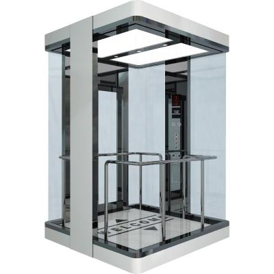 China Glass Commercial Elevators Glass Sightseeing Elevator Panoramic Elevator for sale