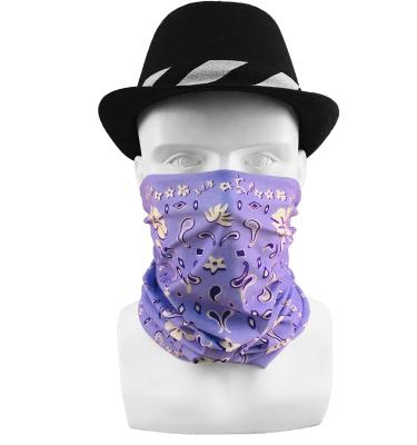 China Muti-function factory wholesale top selling fashionable single color double sided printed paisley bandana for sale