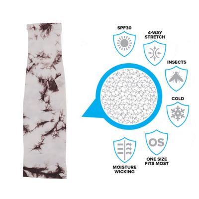 China Quick Dry Breathable Sunscreen Elastic UV Protection Compression Sublimation Arm Sleeves Recycling For Women Men 39*11cm for sale