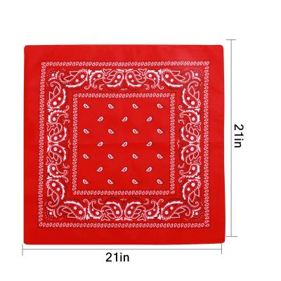 China Multifunctional Magic Design Custom Print Square Bandanas Shape Hip Hop Dancer Wholesale High Quality Square Bandanas for sale