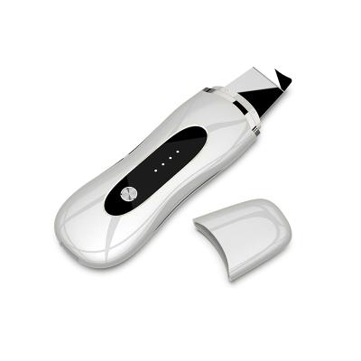 China Sonic Skin Scrubber Face Spatula Multifunctional Deep Machine Facial Skin Massager Ultrasonic DEEP CLEANSING Skin Scrubber for sale