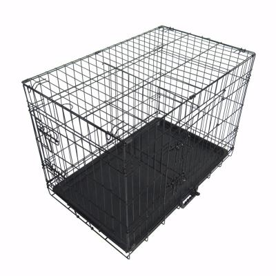 China Breathable Wholesale Outdoor Dog Cages Institutions With Plastic Tray for sale