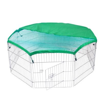 China Breathable Metal Rabbit Playpen With Cover for sale