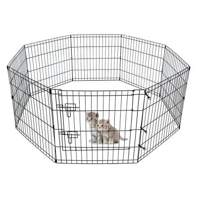 China Sustainable Outdoor Folding Metal Wire Pet Playpen For Dogs for sale