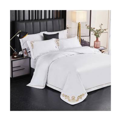 China Viable Low Price Guaranteed Quality Hotel Comfort Set Popular White Bedding for sale