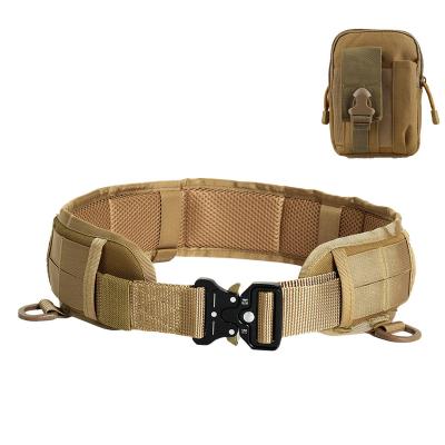 China Tactical Belt Waist Pack Set Oversized Metal Buckle Police Belt Waist Pack Set Multifunctional Tactical Belt Waist Pack Set Army Military Tactical Belt for sale