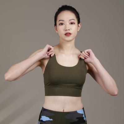 China Wholesale High Quality Breathable Plain Yoga Top Bra Spandex And Polyester Sports Bra for sale