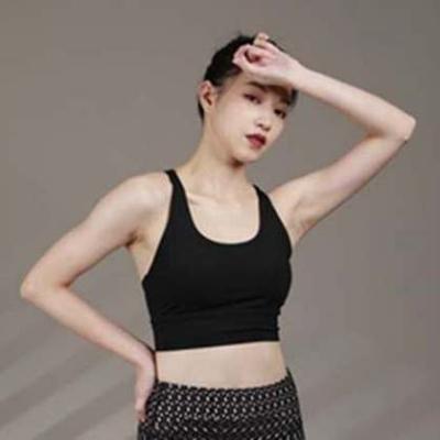 China Best Selling Breathable Sports Underwear Running Outer Wear Vest Yoga Fitness Shockproof Sling Gathering Bra for sale