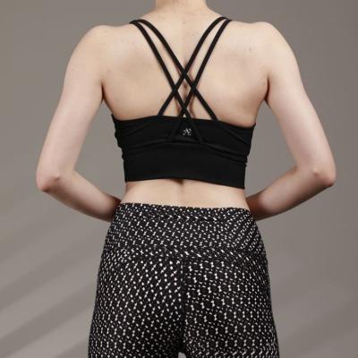 China Shockproof Gathered Type Yoga Top Bra Fitness Sports Breathable Women Vest Bra for sale