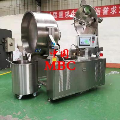 China Vegetable Processing Plant Automatic Hydraulic Planetary Mixing Electromagnetic Jacketed Cooking Kettles With Mixer for sale