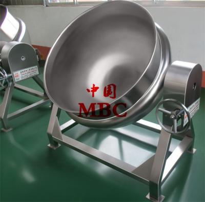 China Vegetable Processing Plant Food Processing Cooking Jacketed Kettle With Blender for sale