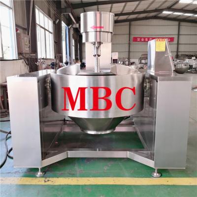 China Vegetable Processing Plant Automatic Tilting Planetary Mixing Kettle For Food for sale