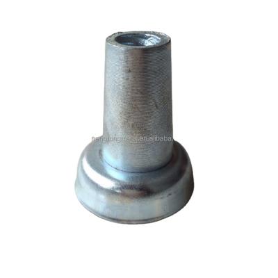 China Contemporary Cast Iron Formwork Scaffolding Malleable Stainless Steel Cone For Tie Rod 15/17mm for sale