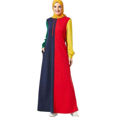 China Breathable Quick Dry Hooded Pocket Arabian Sweater Dress Long Sleeved Embroidered Sports Robe (Excluding Headscarf) for sale