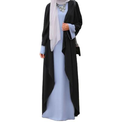 China Breathable in the Middle East large women's abaya Muslim dress clothing jacquard chiffon long dress new Islamic women's stock for sale