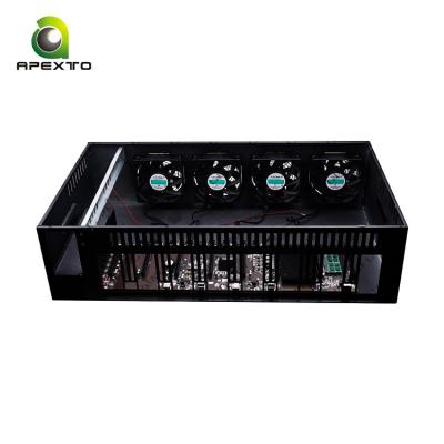 China With Graphics Card 70mm Spacing Rig Case Box Fan 857 6800 6900 Machine 8GPU Motherboard Support for sale