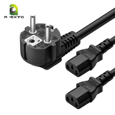 China High Quality Construction Power Cable CE Computer EU EU Cable 1M 1.5M 1.8M 2M Power Cord for sale