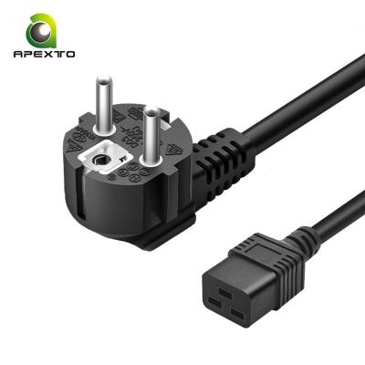 China Construction EU Mains Cord 1.5m 1.8m Euro Plug Power Supply Cable For PC Computer Server for sale