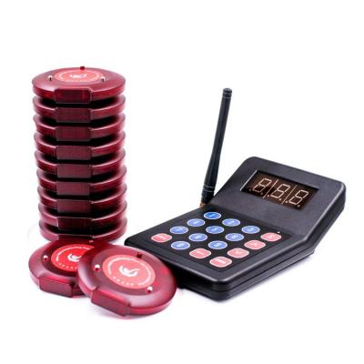 China Store Apexto Coffee Bar Restaurant Table Ringer Table Bell Pager Waiter Service Call Wireless Gourmet Guest Paging System for sale